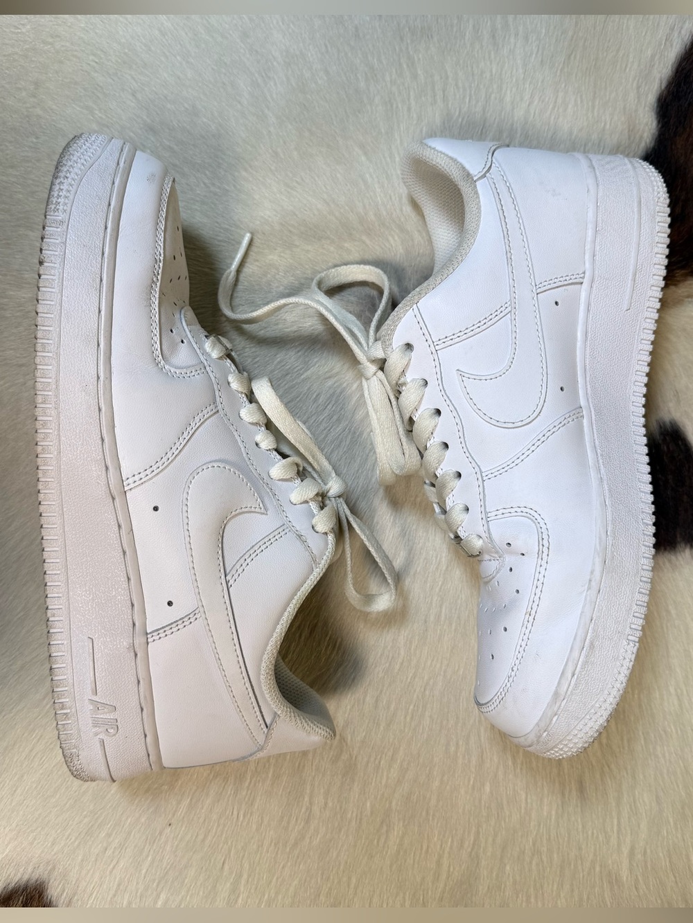Nike Air Force 1 ’07 Triple White Sneakers – Women’s 8.5